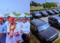 Gov. Oborevwori presents 65 vehicles to traditional rulers in Delta