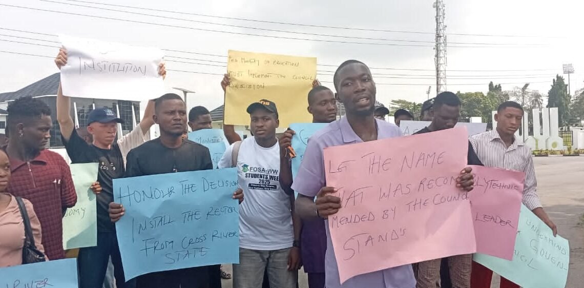 Avoid inflammatory language, Cross Rivers govt warns protesting Polytechnic students