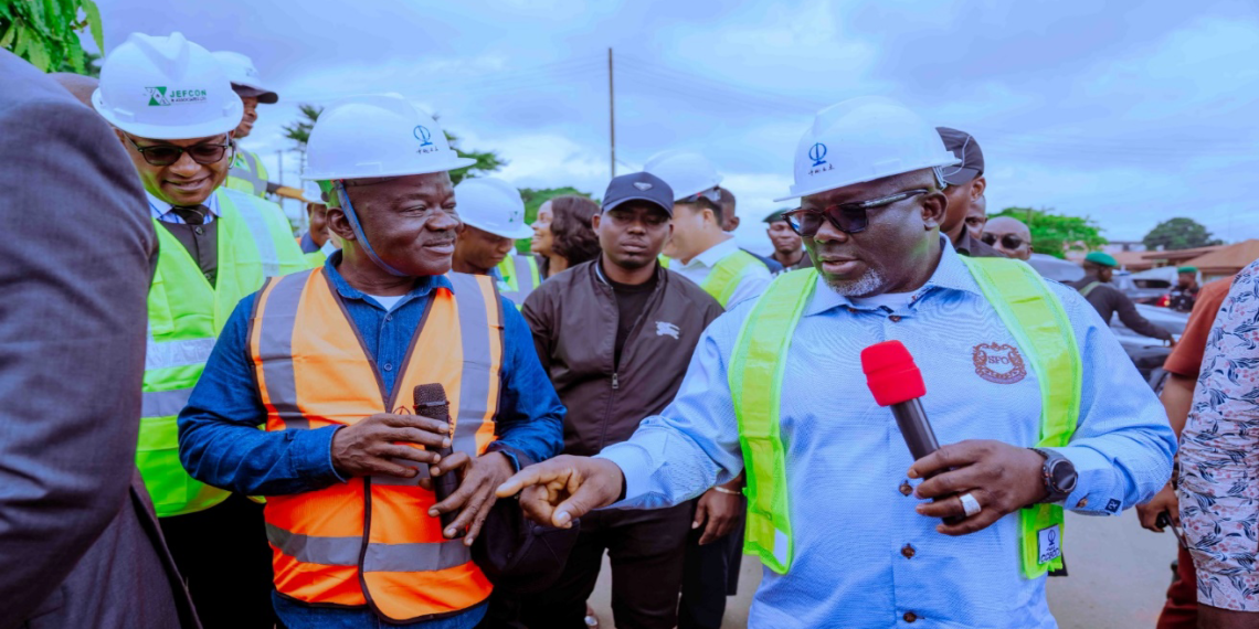 Oborevwori pledges timely delivery of Asaba flood control project as work reaches 72% — Izeze