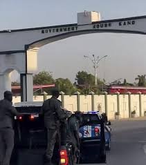 Heavy security at Kano Govt House amidst defection rumour of Gov. Yusuf