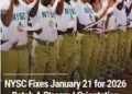 NYSC announces January 21 date for commencement of orientation nationwide