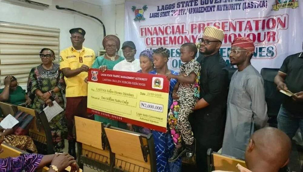 Lagos government disburses ₦40m to families of deceased LASTMA officials
