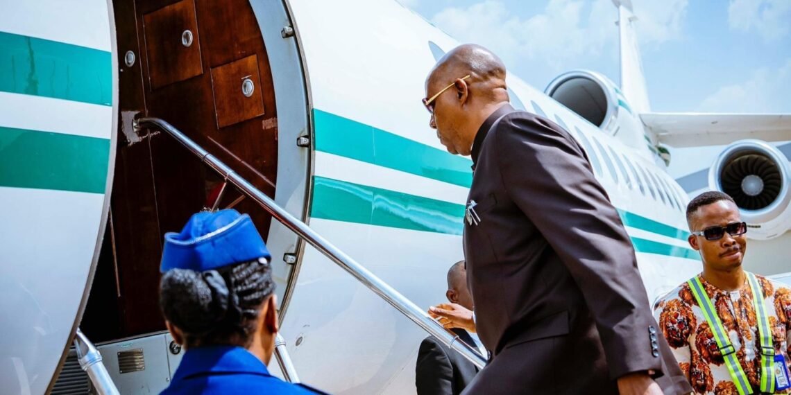 Shettima departs Abuja for Guinea, Switzerland to represent Tinubu at Inauguration, World Economic Forum