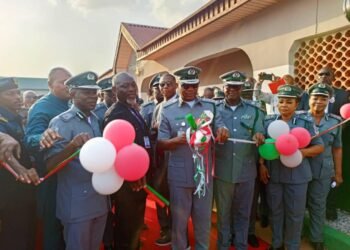 Customs CG Adeniyi commissions Sports Arena in Lagos, urges Officers to embrace fitness for peak performance