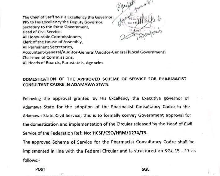 Adamawa approves pharmacy consultancy cadre