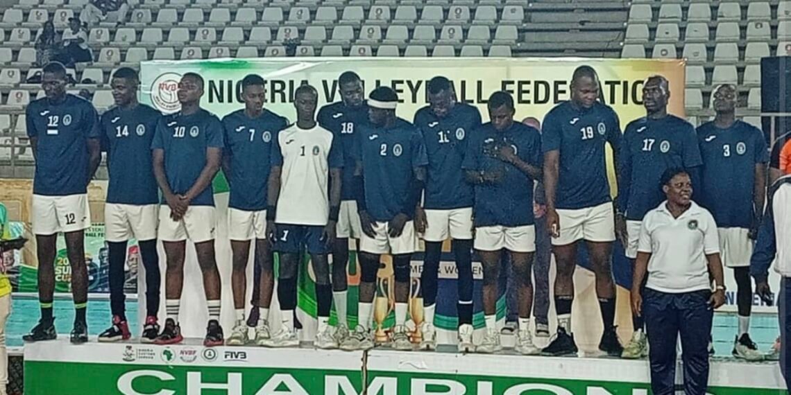 CNS men volleyball team win Super Cup Championship