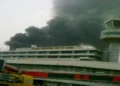 Fire guts Lagos airport old terminal