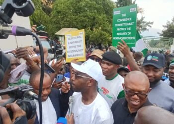 “No More Glitches”: Peter Obi leads #OccupyNASS protest as Nigerians ask, where is Atiku?