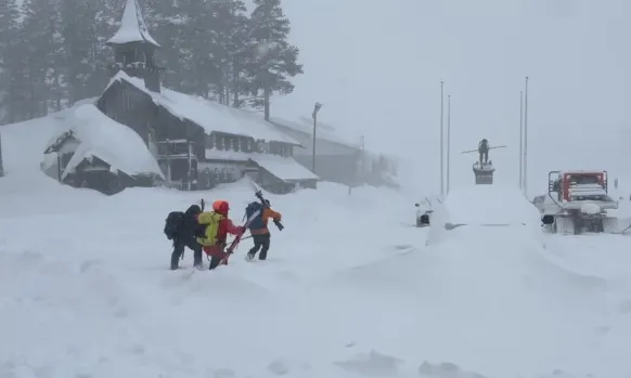Rescuers search for 10 missing skiers after California avalanche