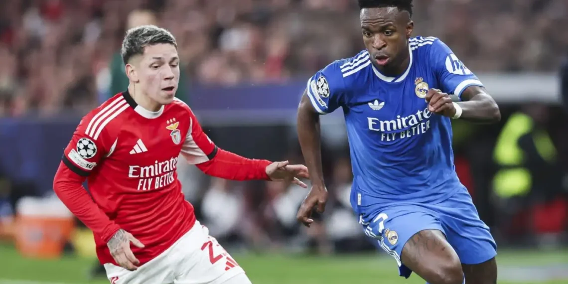 UEFA suspends Benfica winger Prestianni over alleged racist incident against Vinicius Jr