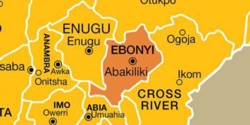 Map of Ebonyi State, Nigeria