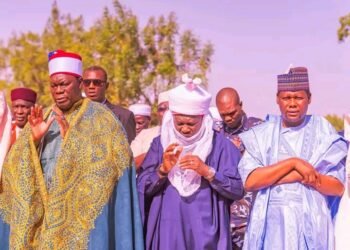 Adamawa Governor Fintiri urges unity, community support for lasting peace during Eid celebration