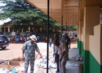 Delta commissioner renovates market, builds school pavilion in Igbide Community