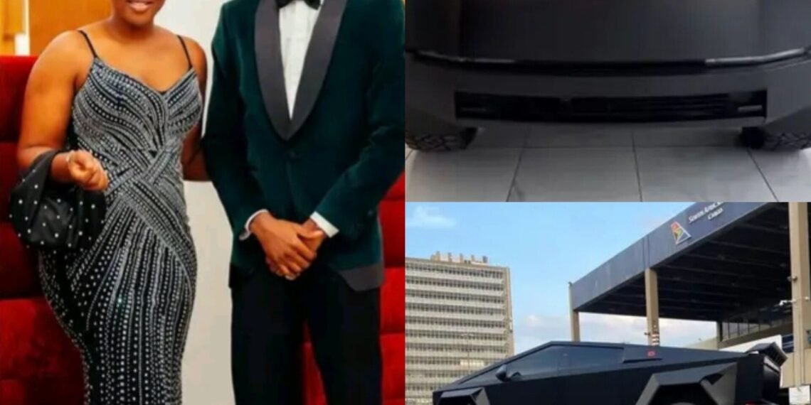 Victor Osimhen gifts Sister Tesla Cybertruck worth N400m in surprise luxury present