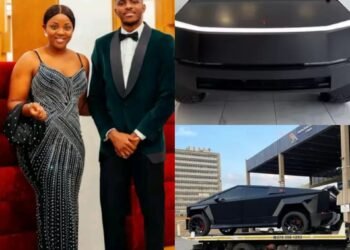 Victor Osimhen gifts Sister Tesla Cybertruck worth N400m in surprise luxury present