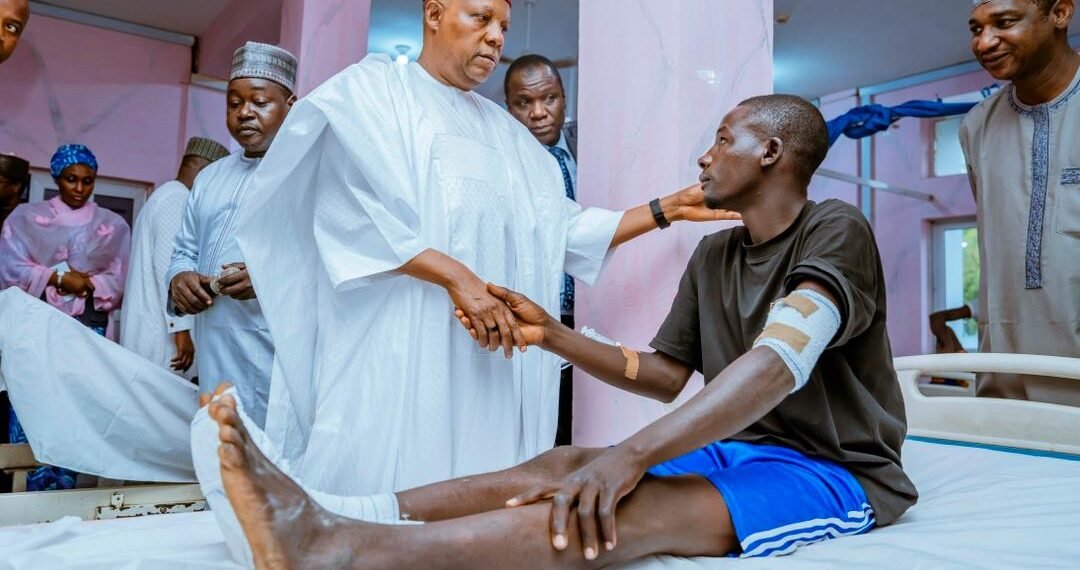 Shettima vows decisive action after Maiduguri Bomb blasts, visits victims at Teaching Hospital