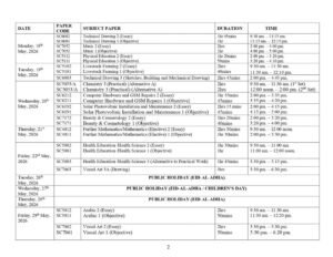 WAEC releases 2026 WASSCE timetable