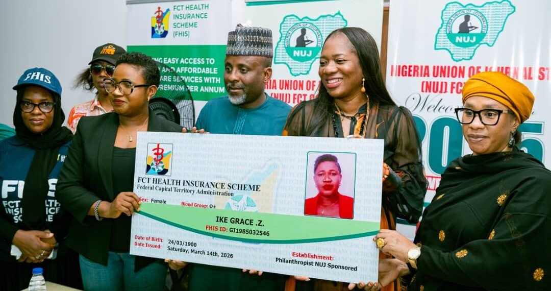 Fasawe, NUJ president urge philanthropists to sponsor health insurance for journalists as NUJ FCT launches scheme