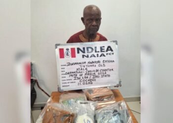 NDLEA arrests 74-year-old with 11kg Cocaine at Abuja Airport