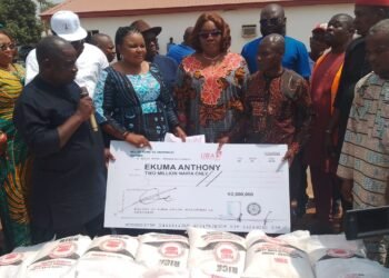 Gov. Nwifuru distributes relief materials to victims of Okporojo violence