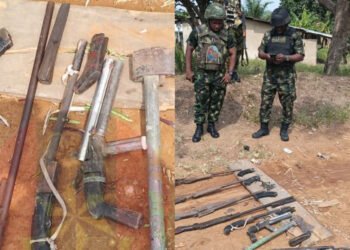Army uncovers illegal gun manufacturing factory in Cross River