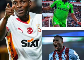 Nigerian Footballers shine across Europe as Osimhen, Onuachu score, Iwobi reaches milestone