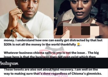 Singer Chike accuses woman of fraud in business deal