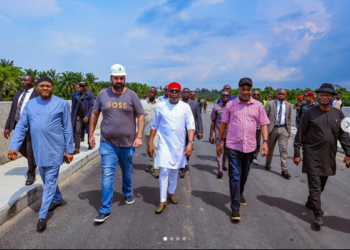 Gov. Fubara inspects Agba-Ndele Road project, applauds Setraco for timely delivery