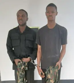 Nigerian Navy arrests 2 suspected Military impersonators in Calabar, hands them over to Police