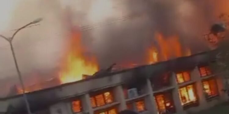 Fire guts medical laboratory at Plateau College of Health Technology, Zawan