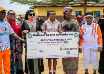 National Sports Commission rewards Teen Athlete Jacinta Andrew with ₦3m after continental track success
