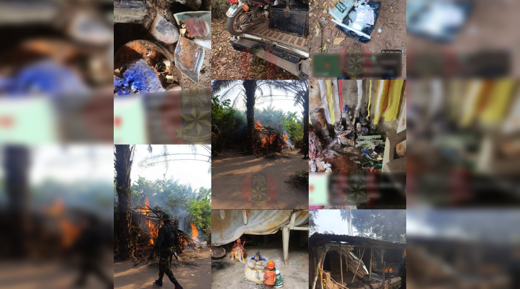 Troops reopen road shut for years, destroy IPOB's bomb factory in Imo