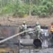Navy destroy illegal refinery, arrest 37 wuspected illegal miners in Niger Delta