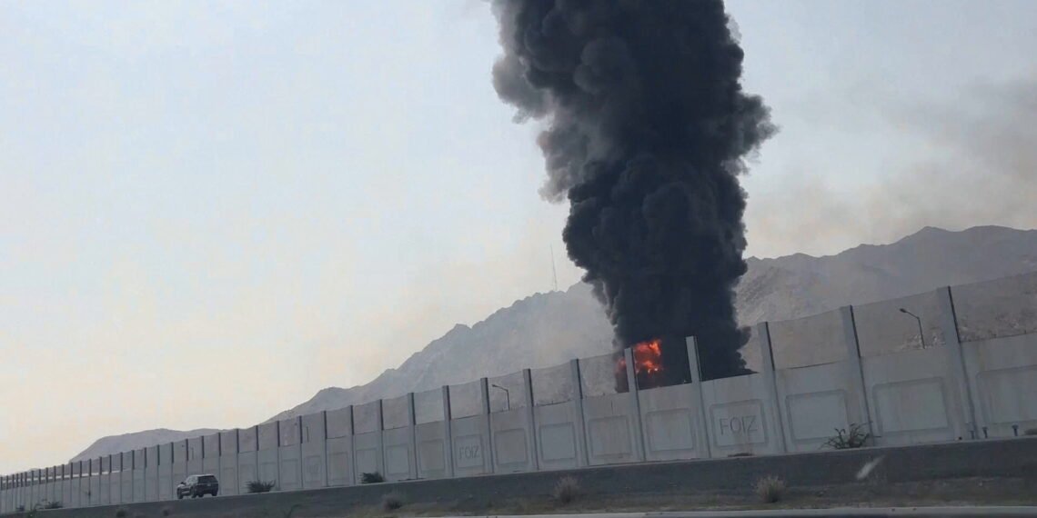 Iran Drone hits Fujairah Oil Port, sparks fire at UAE’s largest storage facility