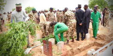 Army buries general, soldiers killed in Borno insurgent attack