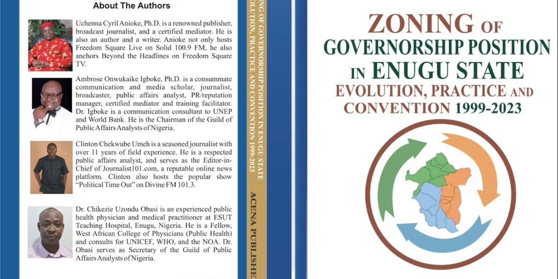 4 scholars document governorship zoning system in Enugu in new book