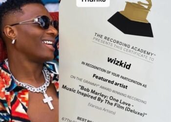 Wizkid sparks online frenzy as Grammy certificate for Reggae album win goes viral