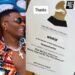 Wizkid sparks online frenzy as Grammy certificate for Reggae album win goes viral