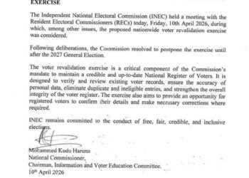 Just In: INEC postpones voter revalidation exercise until after 2027 general elections