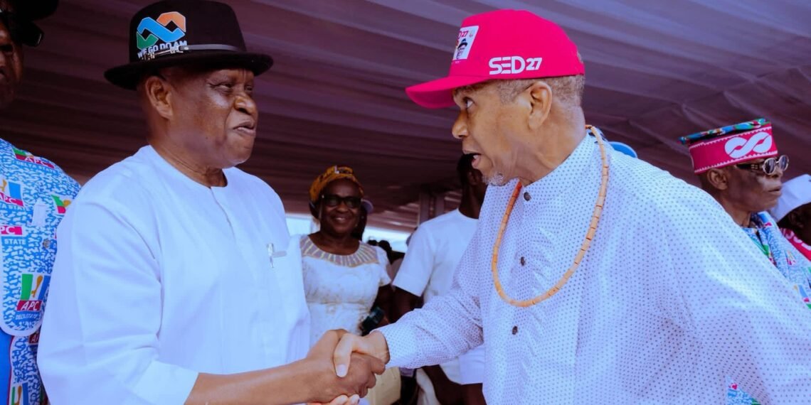 Mammoth crowd as Dafinone shuts down Ughelli, declares for second term