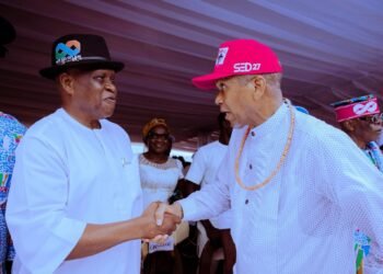 Mammoth crowd as Dafinone shuts down Ughelli, declares for second term