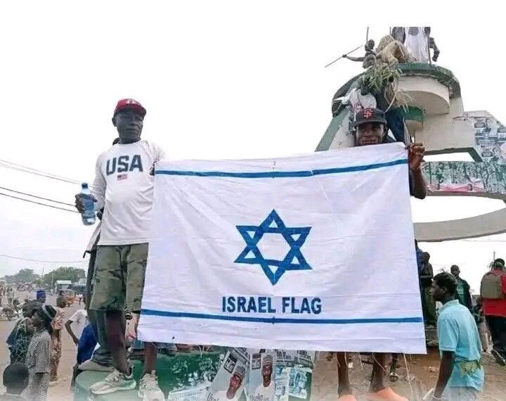 Christians in Numan mark Easter celebration waving Israeli flags