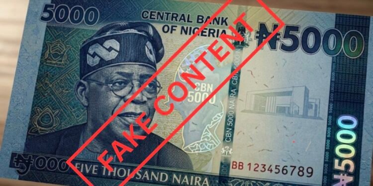 CBN debunks viral claim of new N5,000 Note featuring President Tinubu, calls image fake