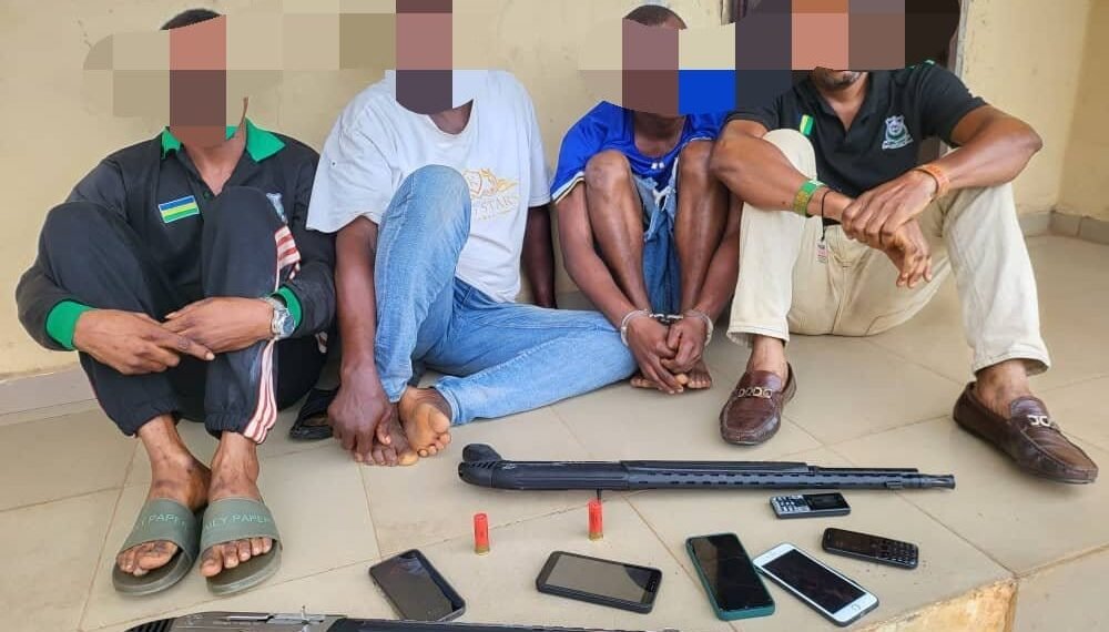 Police arrest 4 robbery suspects, recover weapons in Delta