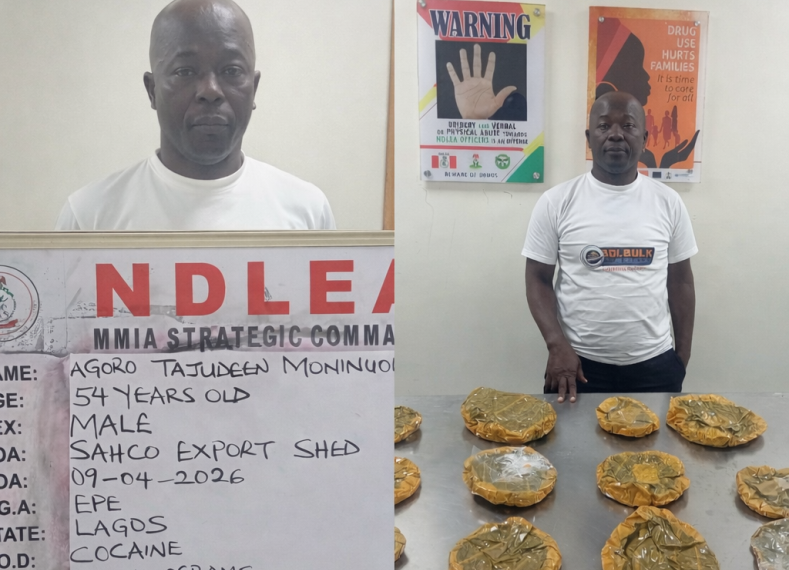 NDLEA intercepts cocaine hidden in food flasks at Lagos airport, arrests suspects