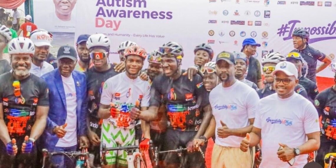 Non-verbal autistic teenager sets 2nd Guinness World record with 100 mile cycling feat