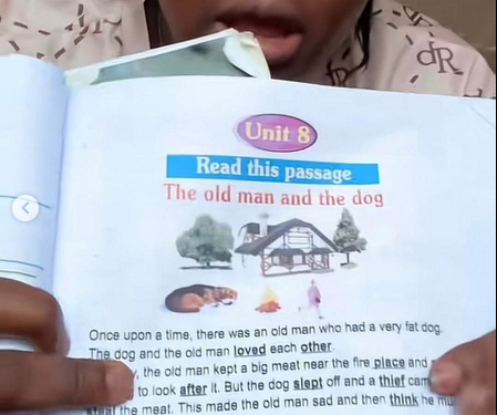Lagos woman stirs controversy over disturbing content in her child's nursery textbook