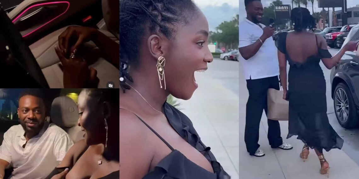 Adekunle Gold stuns Simi with luxury car, diamond ring in viral birthday moment