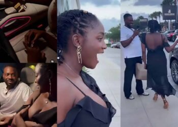 Adekunle Gold stuns Simi with luxury car, diamond ring in viral birthday moment