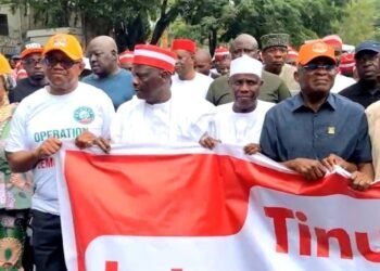 Obi, Kwankwaso lead ADC protest against INEC over leadership dispute in Abuja
